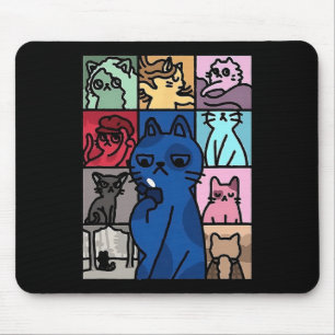 Karma Is Cat Shirt Cat Lover Mouse Pad
