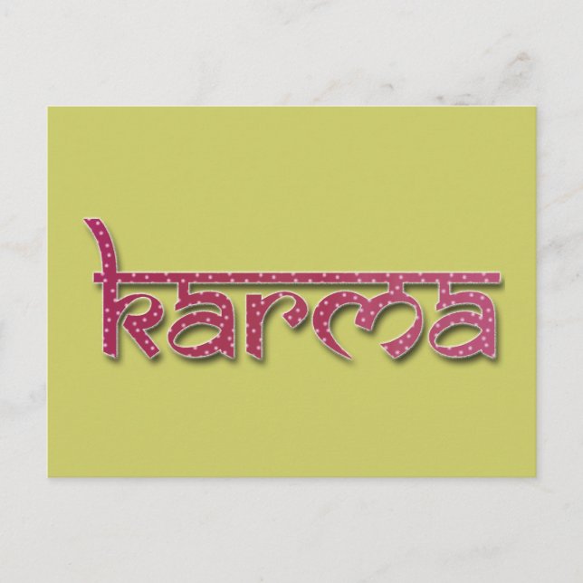 karma postcard (Front)