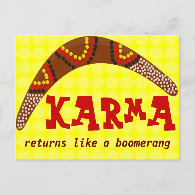 Karma postcard (Front)