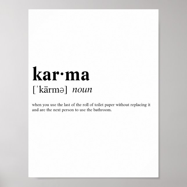 Karma Poster (Front)