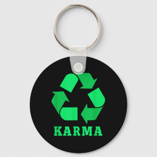 Karma Recycling Environmental Protection Climate P Key Ring