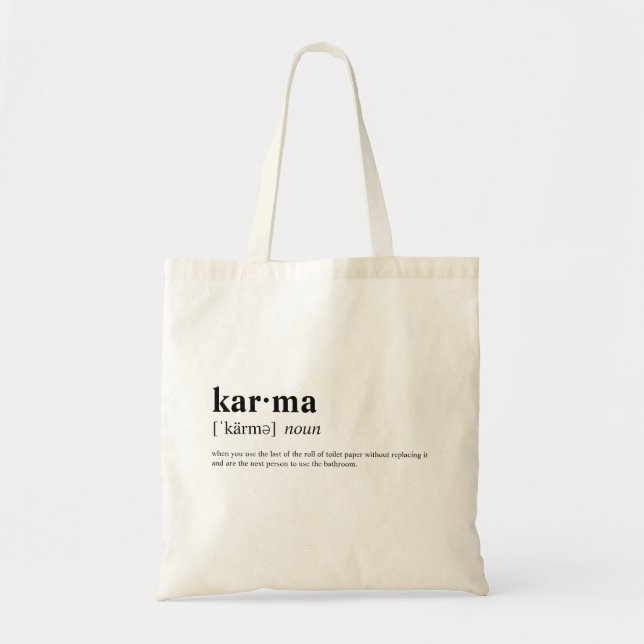 Karma Tote Bag (Front)