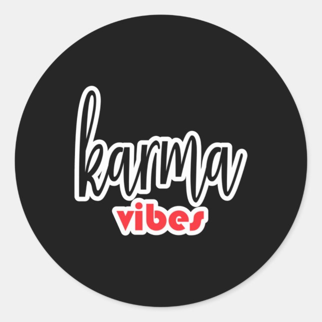 Karma Vibes Sticker  (Front)
