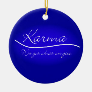 Karma - We Get What We Give Ceramic Tree Decoration