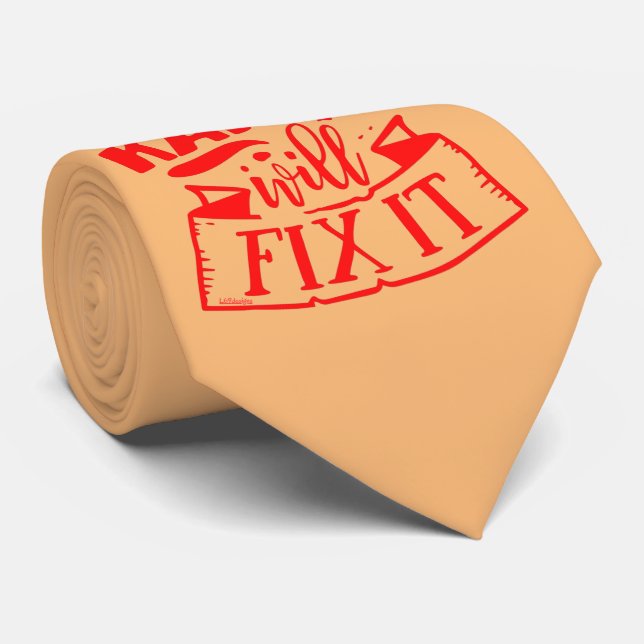 KARMA WILL FIX IT funny sarcastic humourous        Tie (Rolled)