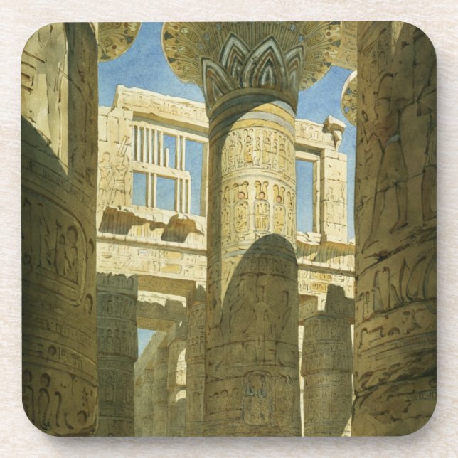 Karnak, c.1866 (w/c on paper) coaster (Front)