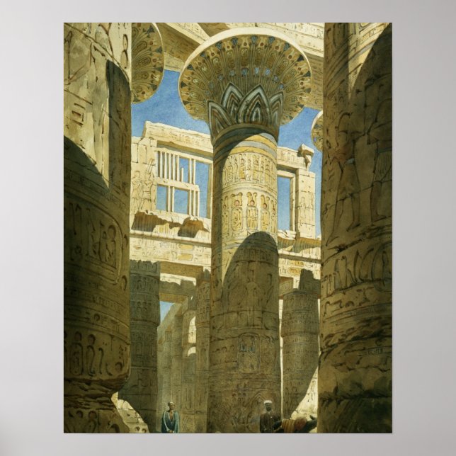 Karnak, c.1866 (w/c on paper) poster (Front)
