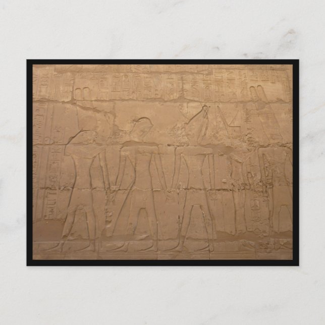 karnak carvings postcard (Front)