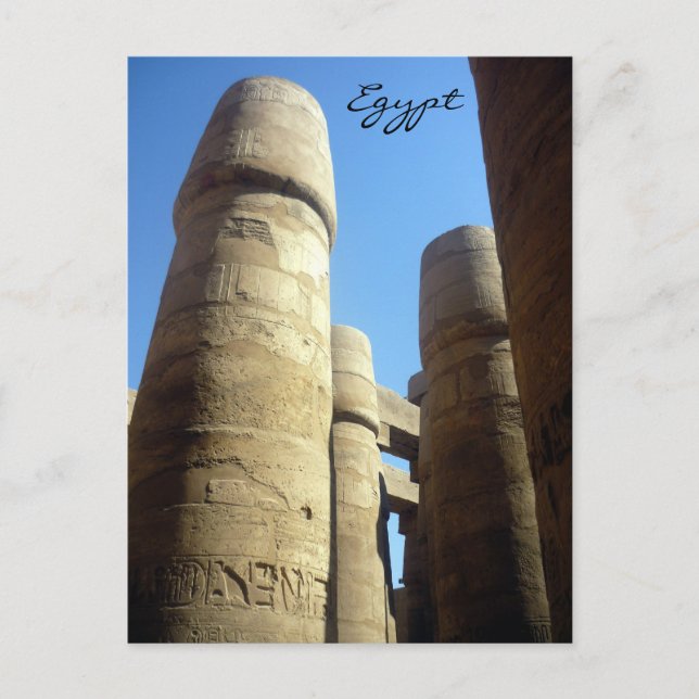 karnak column postcard (Front)