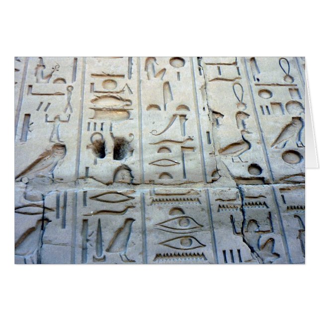 karnak hieroglyphs (Front Horizontal)