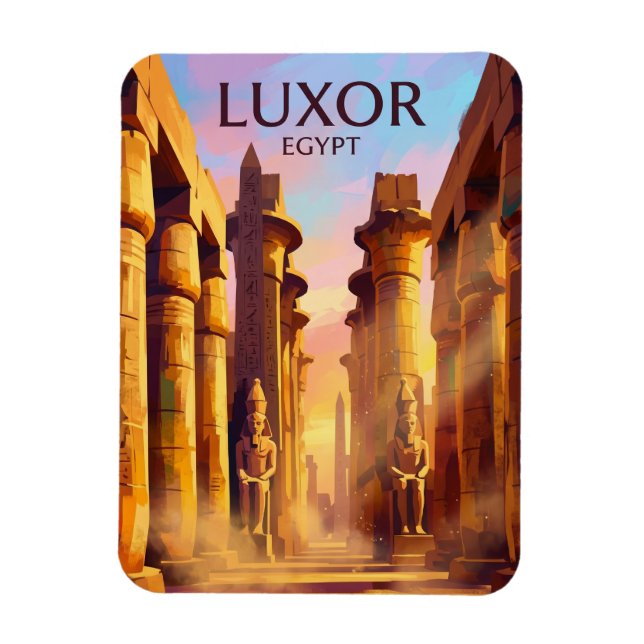 Karnak Temple Complex Egypt Magnet (Vertical)