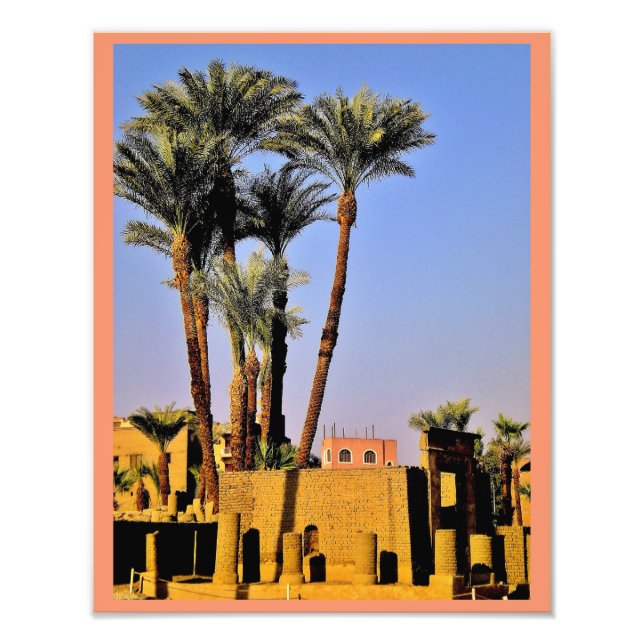 Karnak Temple Date Trees Photo Print (Front)