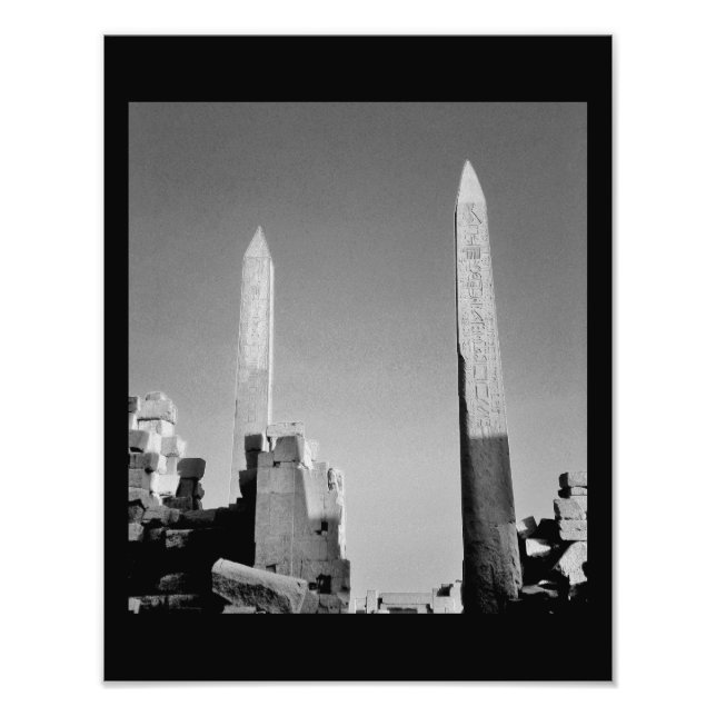 Karnak Temple Obelisks Photo Print (Front)
