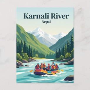 Karnali River Nepal Postcard
