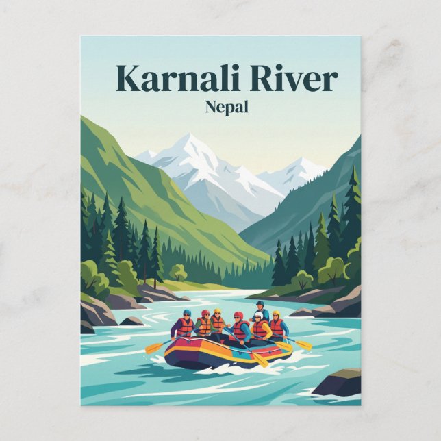 Karnali River Nepal Postcard (Front)