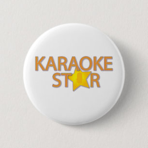 Karoake Star 6 Cm Round Badge