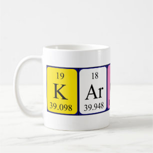 Karolina periodic table name mug