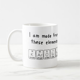Karolina periodic table name mug
