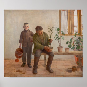 Károly Ferenczy - Gardeners Poster