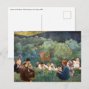 Károly Ferenczy - Sermon on the Mount Postcard