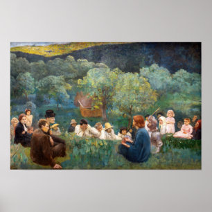 Károly Ferenczy - Sermon on the Mount Poster