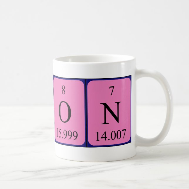 Karon periodic table name mug (Right)