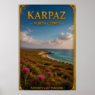 Karpaz North Cyprus Untouched Coast Journey Poster