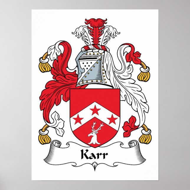 Karr Family Crest Poster (Front)