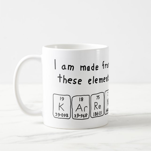 Karren periodic table name mug (Left)