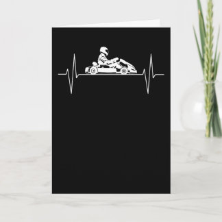 Kart Go-kart Kart Racing Heartbeat Line Gift Card