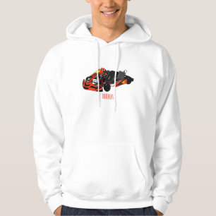 Kart racing cartoon illustration hoodie