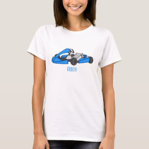 Kart racing cartoon illustration T-Shirt