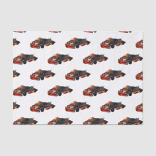 Kart racing cartoon illustration tissue paper