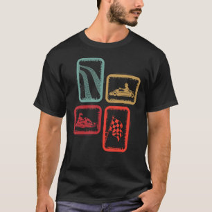 Kart Racing Go Karts Vintage Men Kids Boys Go-Kart T-Shirt