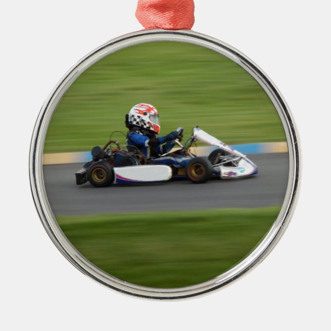 Kart Racing Metal Tree Decoration (Front)