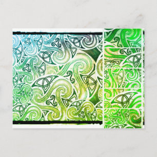 Karte celtic Triskele Postcard