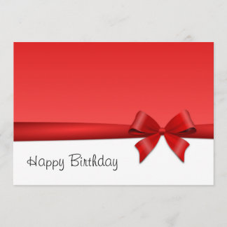 Karte Postkarte Schleife happy birthday Card