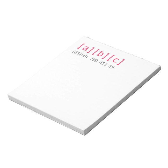 Kartenhaus | Ungewöhnliche Geschäftsausstattung  Notepad (Rotated)