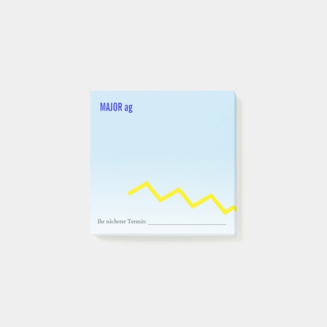 Kartenhaus | Ungewöhnliche Geschäftsausstattung  Post-it Notes (Front)