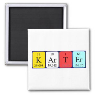 Karter periodic table name magnet