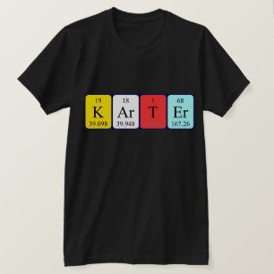 Karter periodic table name shirt