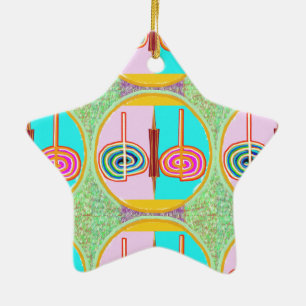 KARUNA Reiki : Kreeya Infinite Balancing Symbol Ceramic Tree Decoration