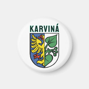 Karviná coat of arms, Czech Republic Magnet