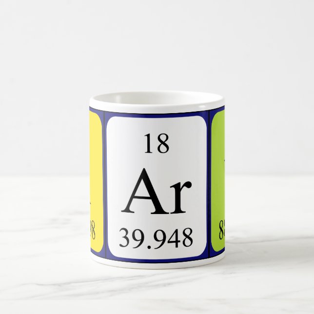 Kary periodic table name mug (Center)