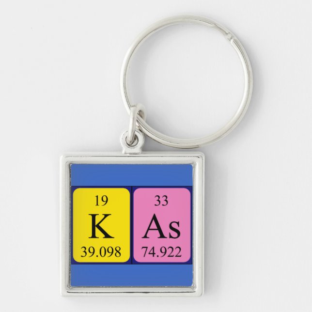 Kas periodic table name keyring (Front)