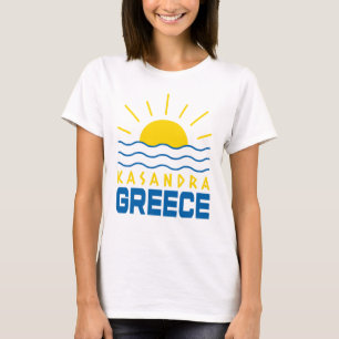 Kasandra Greece Sunshine And Sea Waves Women's T-Shirt