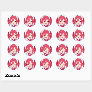 Kasane teto classic round sticker