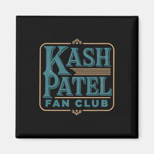 Kash Patel Fan Club Vintage Logo President Trump N Magnet
