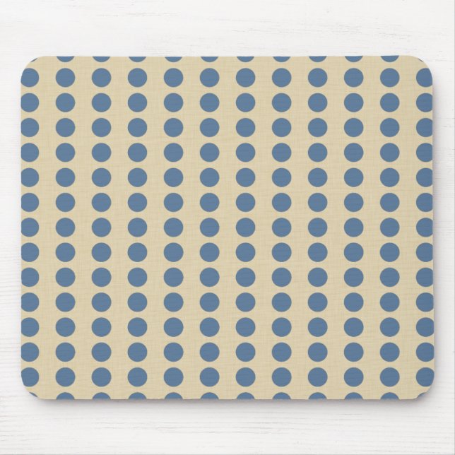 Kashmir Blue Spice Moods Dots Mouse Pad (Front)