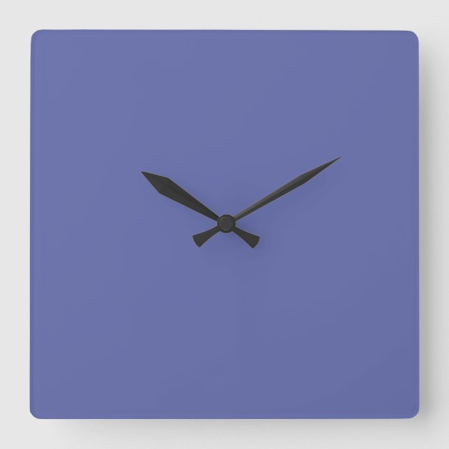 Kashmir Blue Square Wall Clock (Front)